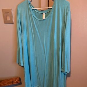 Teal shirt/dress